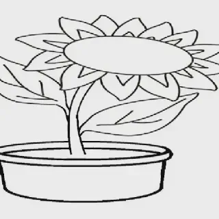 Serunya Warna-warni Pot Bunga dengan Gambar Mewarnai
