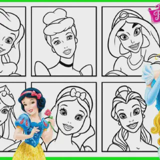 21 Gambar Mewarnai Princess Cinderella untuk Anak-Anak