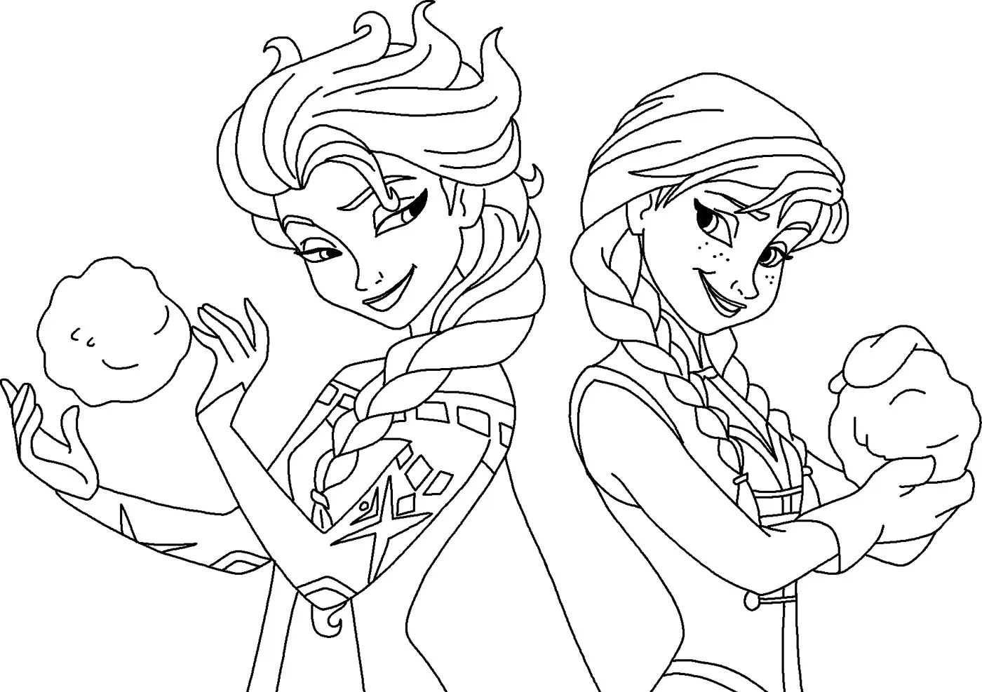 20 Gambar Mewarnai Putri Elsa dari Frozen yang Lucu dan Mudah diikuti oleh Anak-Anak