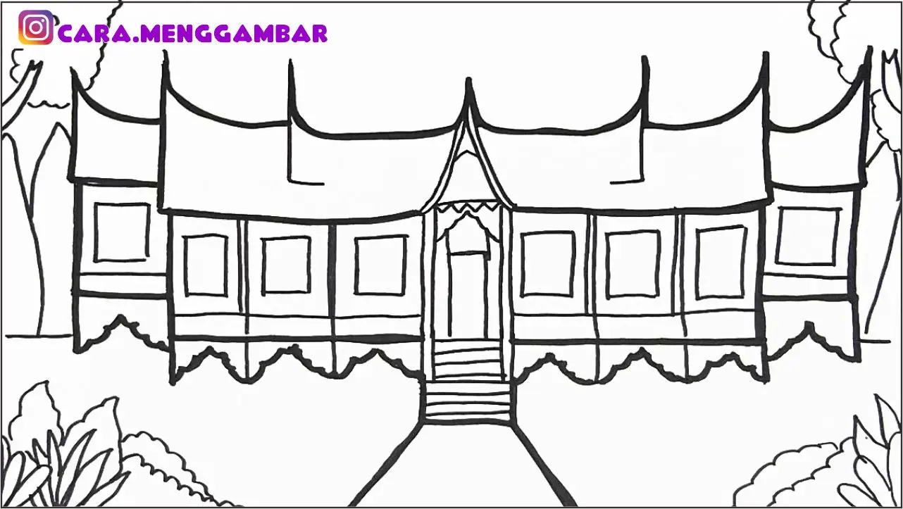 Mewarnai Rumah Gadang: Mengenal Budaya dari Sumatera Barat secara Kreatif dan Edukatif