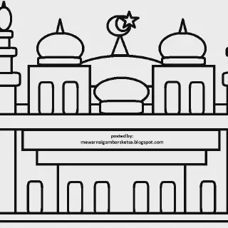 10+ Gambar Mewarnai Rumah Ibadah yang Indah dan Mudah Dilakukan