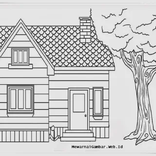 15+ Gambar Mewarnai Rumah Kebanjiran yang Menarik dan Edukatif