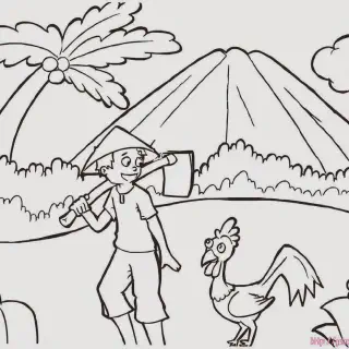 10 Gambar Mewarnai Tumbuh-Tumbuhan yang Lucu dan Menarik untuk Anak-Anak