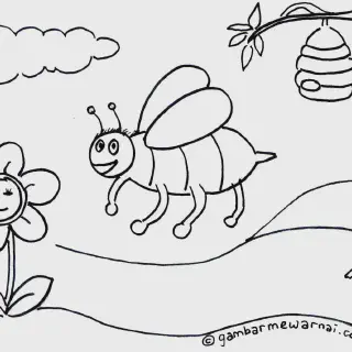 8 Inspirasi Gambar Mewarnai Tumbuhan dan Hewan yang Lucu dan Edukatif