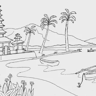 Pemandangan Indah: Cara Belajar Mewarnai dengan Gambar Pemandangan