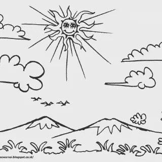 Cara Menikmati Gambar Pemandangan Mewarnai Anak PAUD dengan Mudah dan Menyenangkan