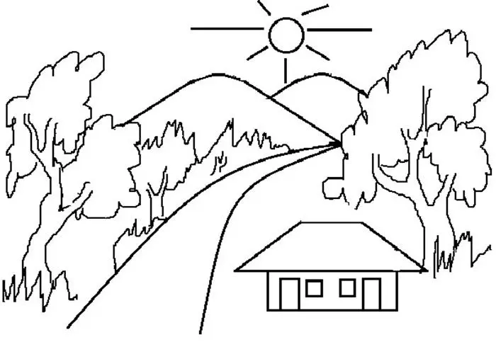 Koleksi Gambar Pemandangan untuk Mewarnai Anak PAUD dengan Warna yang Menarik