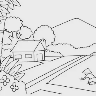 20 Gambar Rumah yang Sudah Mewarnai dan Lucu untuk Anak-anak