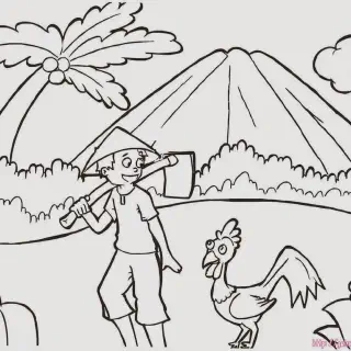 50+ Gambar Untuk Mewarnai Anak SD Kelas 1 yang Mengasah Kreativitas