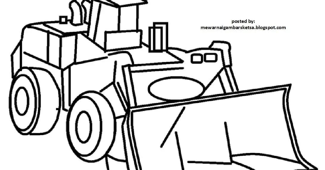 Ide-ide Gambar untuk Mewarnai Excavator yang Menyenangkan untuk Anak-Anak