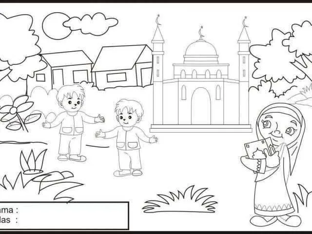 Kumpulan Gambar Mewarnai Anak Muslim: Belajar Menjadi Kreatif dan Mengenal Nilai-Nilai Islam Sejak Dini