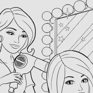 10 Ide Mewarnai Gambar Barbie Muslimah untuk Anak-Anak