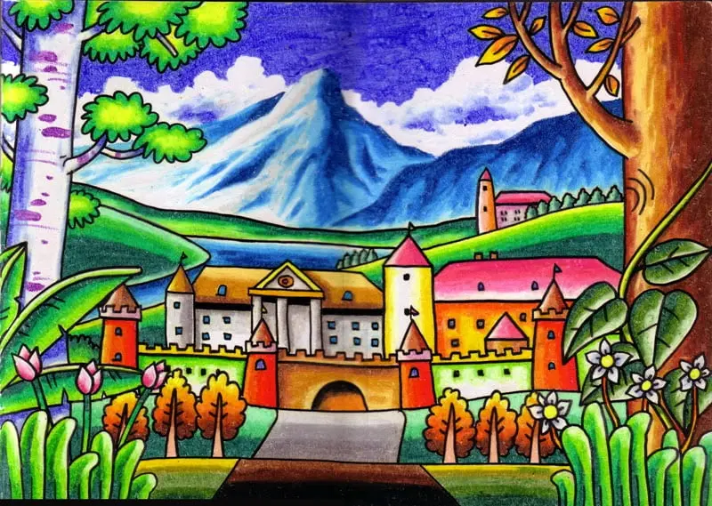 Cantikkan Gambar Gunung dengan Crayon: Panduan Lengkap untuk Pemula