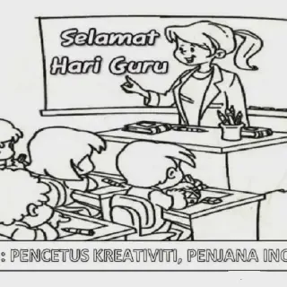 Cara Mudah Mewarnai Gambar Guru Kartun untuk Pemula