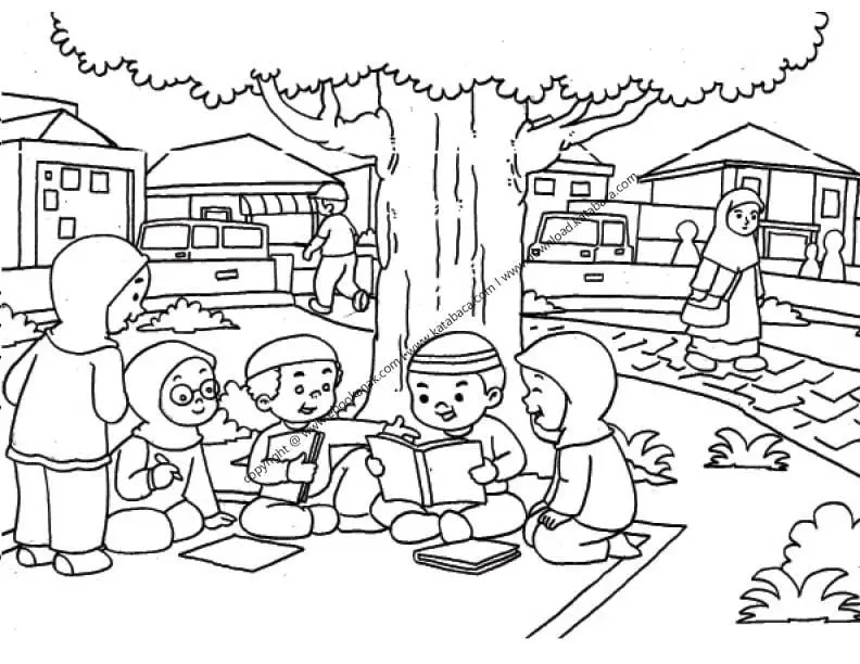 Cara Mewarnai Gambar Guru PAUD untuk Anak-Anak