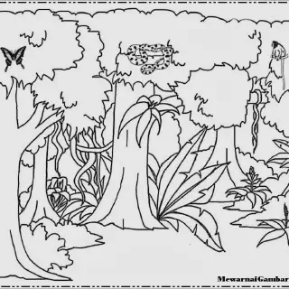 Mewarnai Gambar Hewan Hutan - Aktivitas Seru untuk Anak-Anak