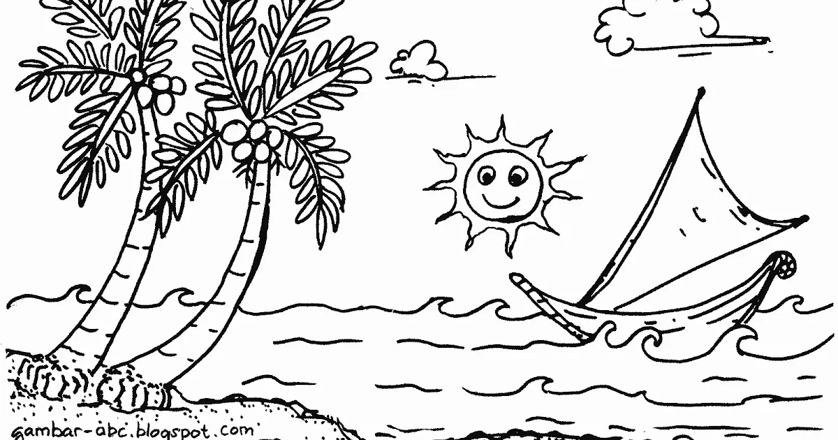 Mewarnai Gambar Pantai untuk Anak PAUD: Cara Mudah untuk Menambah Kreativitas Anak