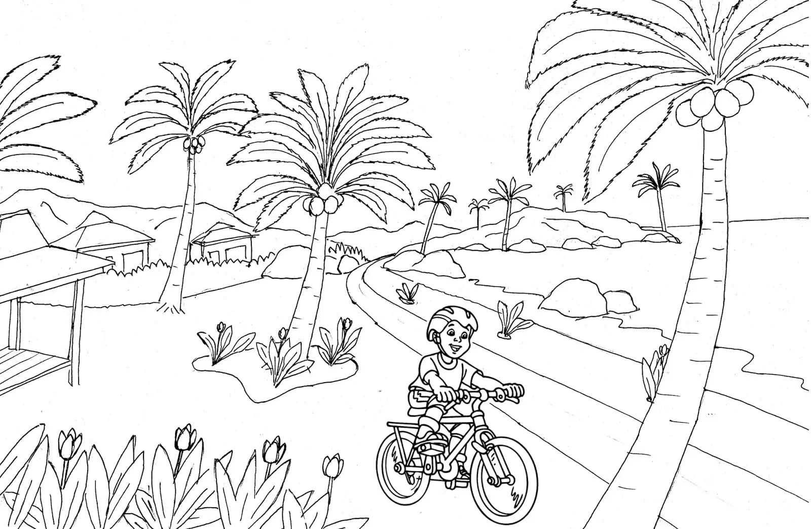 Mewarnai Gambar Pemandangan Orang Mancing - Aktivitas Seru Anak-anak yang Bisa Dilakukan di Rumah!