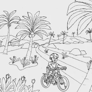 Mewarnai Gambar Pemandangan Orang Mancing - Aktivitas Seru Anak-anak yang Bisa Dilakukan di Rumah!