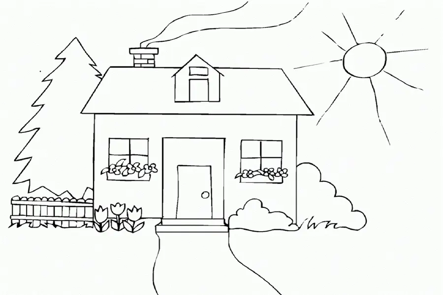 7 Langkah Mudah Mewarnai Gambar Ruangan Rumah untuk Pemula