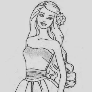 5 Ide Sketsa Gambar Mewarnai Barbie untuk Anak-anak